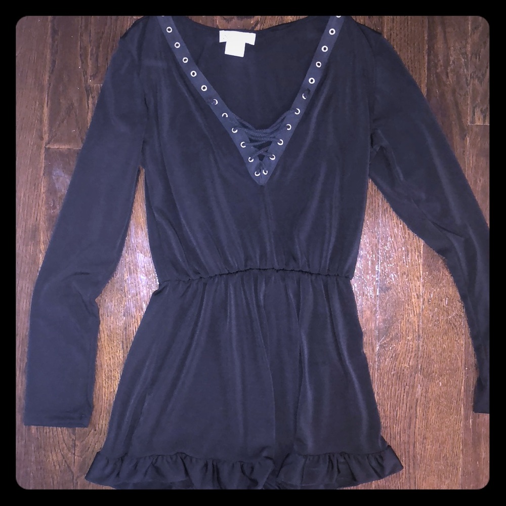 So Nikki Girls Black Romper